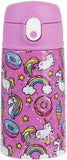 Oasis Double Wall Insulated Kids Drink Bottle Stainless Steel 400ml Unicorn