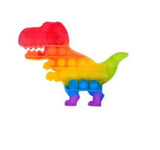 1pc Push Pop Bubble Pop It Fidget Sensory Toy Stress Relief Silicone - Dinosaur
