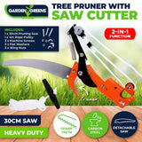 Garden Greens 2-In-1 Function Tree Pruner With Detachable Saw & Rope Pulley