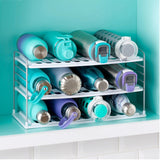 YouCopia UpSpace Water Bottle Organiser, 3 Shelf, White