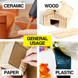 Handy Hardware 40W Hot Glue Gun W Carry Case + 6 Glue Sticks Craft Hobby