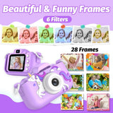 Camera Toys Kids Boys Girls Children Portable Child Digital Gift - Purple