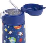 Oasis Double Wall Insulated Kids 400ml Drink Bottle Stainless Steel -Outer Space