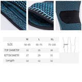 1 pair Knee Brace Knee Compression Sleeve Professional Sports Support Black M