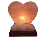 Heart Shape Salt Lamp Himalayan Crystal  Natural Night Light Rock Energy