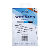 Pack 20 Sheets Note Pads Lined Crisp White Office School Home Business 147x 98mm