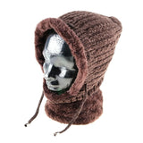 Neck Warmer & Face Mask Adults Ultra Heat Retention Ski Thermal Lined - Black