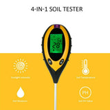 4 in 1 Soil PH Tester Moisture Sunlight Light Test Meter for Garden