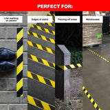 2PCE Hazard Tape High Visibility Durable Safety Handy Hardware 30m x 48mm