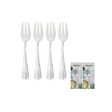 4x Wiltshire Baguette Cake Fork Set Stainless Steel Serving Utensils Cutlery Kit