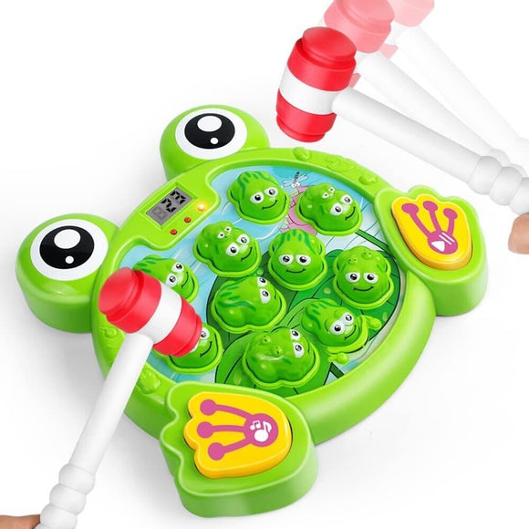 Interactive Whack A Frog Game for Boys and Girls 2 3 4 5 6 Years Old, Toddlers Early Developmental Toys, Fun and Learning Gift for Kids(Frog)