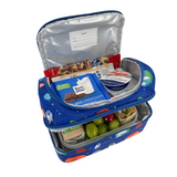 Sachi Insulated Double Decker Lunch Bag Tote Storage  Style 235 - Outer Space