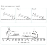 1pc 3In1 Bike Chain Wear Indicator Chain Checker Ruler Portable Caliper Cycling