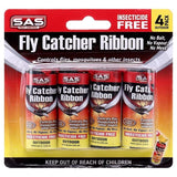 4 Rolls Flies Insect Bug Fly Glue  Trap Paper Catcher Ribbon Strip Sticky Tape