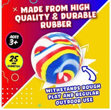 10PK Super Bounce Balls Party Central Playtime Endless Fun Marble Print 2.5cm