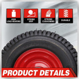 13" Wheelbarrow Trolley Wheel 5.00-6 Pneumatic Tyre 25.4mm Bore Tire Steel Rim