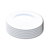 Home Master 6PCE Melamine Plates Round Lightweight Durable 30cm - White