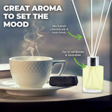 2PCE Citronella Reed Diffusers With Glass Jars Repellent Garden Greens 30ml