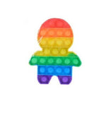 1pc Push Pop Bubble Pop It Fidget Sensory Toy Stress Relief Silicone - Kid