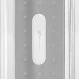 Cutlery Tray 6 Compartment Soft Grip Madesmart Clear Grey Organizer Kitchen