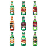1PK Bottle Opener Magnetic Flat Bottle Shaped Beer Opener 5x15cm Assorted