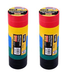 20Pcs Tape Electric Insulation PVC Tape Colours Assorted 19mm x 3M