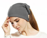 Fleece Scarf Neck Tube Warmer Face Mask Winter Balaclava Beanie Snood Grey