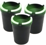 3PCE Ashtray Butt Bucket Glow In The Dark Strong And Durable Home Master
