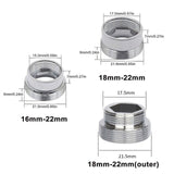 1x Tap Aerator Connector Kitchen Water Saving Thread Faucet Adaptor 18-22mm