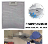 1x Range Hood Filters Washable Metal Mesh Filter Kitchen Range Hood 320x260x9mm