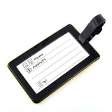 4PK Luggage Tag Travel ID Tags Plastic Address Name Label Bag School Backpack