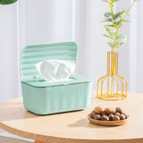 1PK White Tissue Box Wet Wipes Dispenser Paper Storage Case With Lid Dustproof