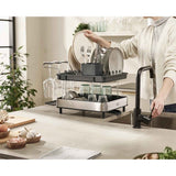 Joseph Joseph Excel Steel 2-Tier Stainless Steel Dish Rack Gray