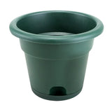 3x Plastic Plant Pots Nursery Seedlings Garden Flower Container 20x17cm - Green