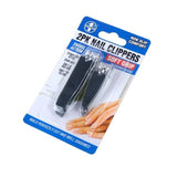 2pc Nail Clipper Set Stainless Steel Manicure Pedicure Finger Toe Clippers Kit