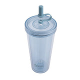 Oasis Smoothie Tumbler w/ Straw Double Wall Drink Cup BPA Free 520ml - Blueberry