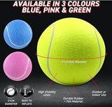 1x Inflatable Tennis Balls Jumbo Outdoor Indoor Sports PlayBall Toy 21cm -Yellow
