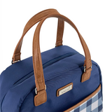 Lunch Bag Tote Insulated Cali Lunch Storage Container Indigo Gingham Blue