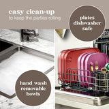 MadeSmart Dipware Large Serving Tray with 3 Bowls 39.4x25.4cm Midnight