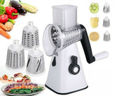 Kitchen Vegetable Food Manual Rotary Drum Grater Chopper Slicer Fruit Cutter