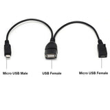 Micro USB Male Female to USB OTG Cable For Amazon Firestick Fire Stick 4K TV