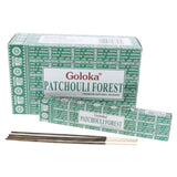 Goloka Patchouli Forest 144 Incense Stick Meditation Fragrance Yoga 12x15g pack
