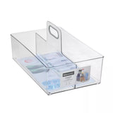 1PK Boxsweden Crystal 35x22cm Caddy 2 Compartment Storage Organiser Holder Clear