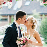 20pcs White Flower Lace Butterfly Applique Trims Embroidery Motif Craft Sewing