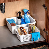 2pcs Madesmart Small Storage Basket MultiPurpose Organizer 30x20x10cm White