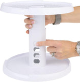 Adjustable 2 Tier Turntable Kitchen Pantry Storage Fridge Organiser 25.5cm