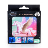 Mystical Coasters Set Set of 4 Set Kitchen Drinkware Witches Brew