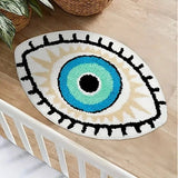 Eye Shaped Bath Mat Multi-size Floor Carpet Doormat Evil Eye Rug Home Decoration