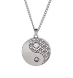 Yin Yang Necklace Taichi Pendant Flower of Life Jewelry
