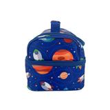 Sachi Insulated Double Decker Lunch Bag Tote Storage  Style 235 - Outer Space